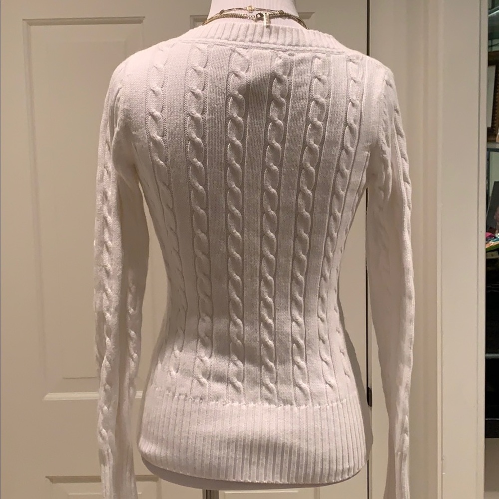🏷️ Old Navy Perfect Fit Cable Knit Sweater S - Picture 4 of 5